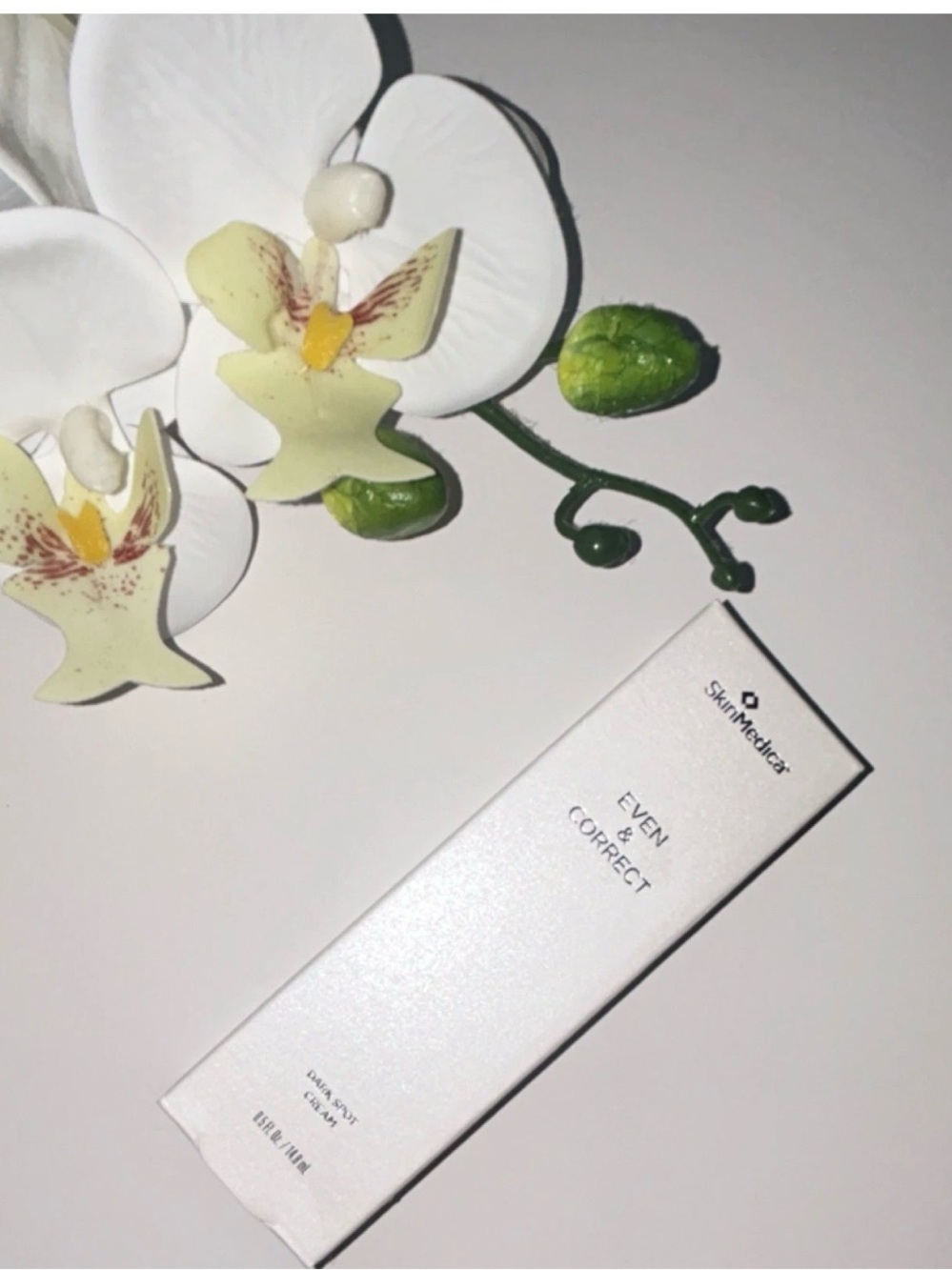 SkinMedica White Brightening Cream Box with Floral Accents